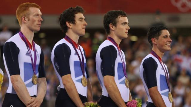 GB Men's pursuit gold medal winners