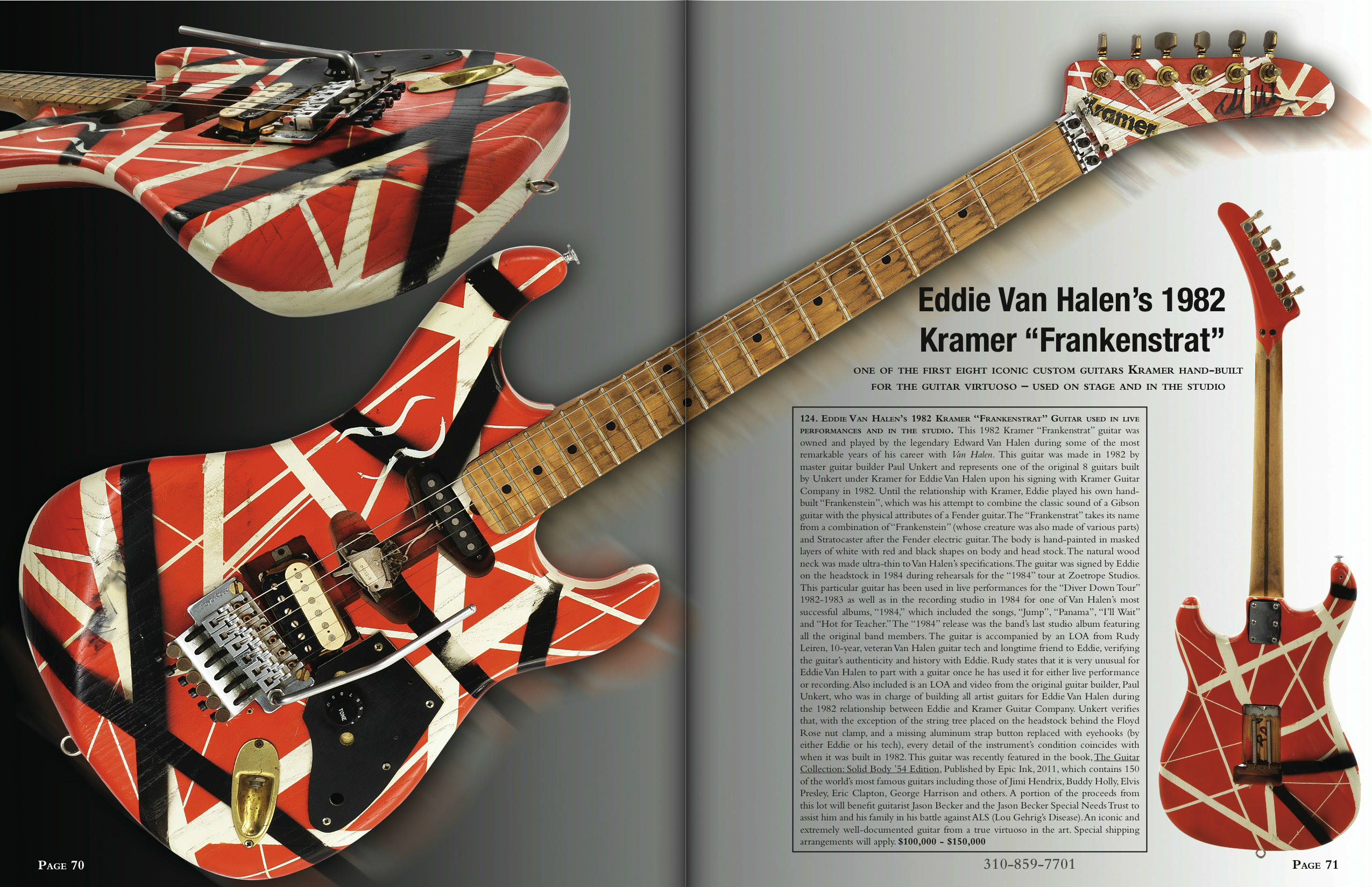 Eddie Van Halen's 1982 Kramer Frankenstrat