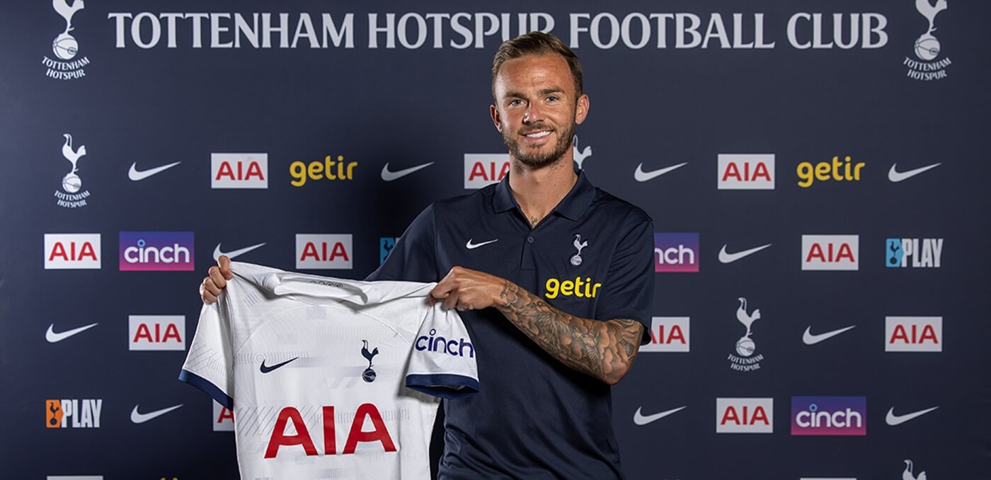 James Maddison sings for Spurs
