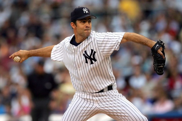 New York Yankees pitcher Mike Mussina