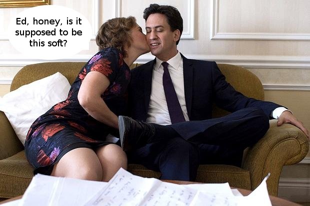 Ed Miliband and his wife.