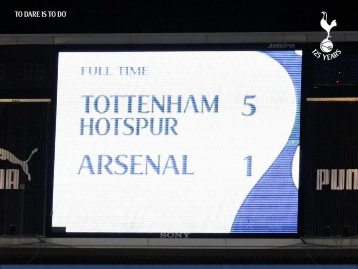 Tottenham Hotspur 5 - ARSEnal 1
