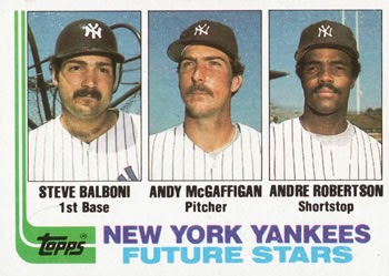 New York Yankees future stars 1982 Topps #83